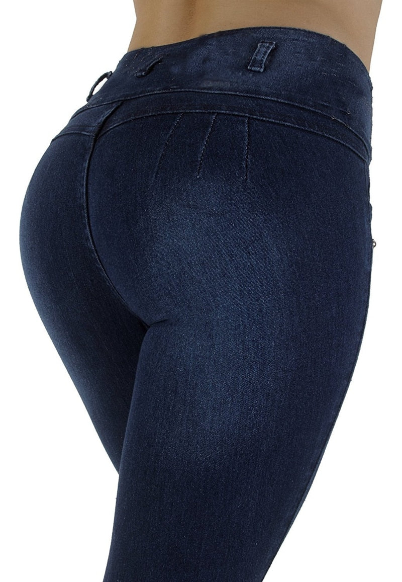 Casual Jeans High Waist Skinny Butt Lifting Elastic Bodycon Pencil Push Up Hip Ladies Jeans