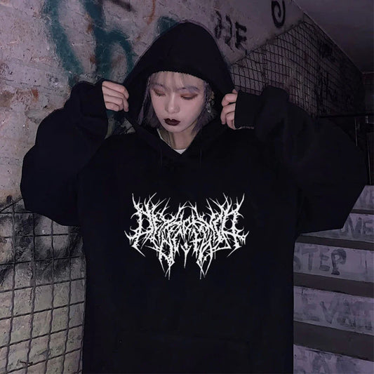 Hoodie Pullover Sweatshirt Autumn Cotton Hoodies Men Gothic Hip Hop Streetwear Oversize Winter Clothes Sweater Female Top