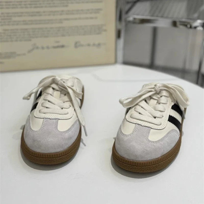 Mules Slides Shoes Round Toe Flat Female Footwear Casual Sneakers Clogs Platform Summer Slip On Creeper Baotou slipper