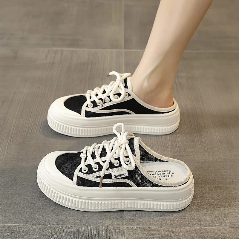 Mules Slippers Summer Outdoor Walking Slides Casual Unique Style Skateboard