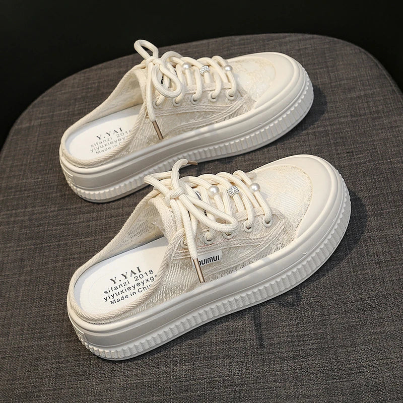 Mules Slippers Summer Outdoor Walking Slides Casual Unique Style Skateboard