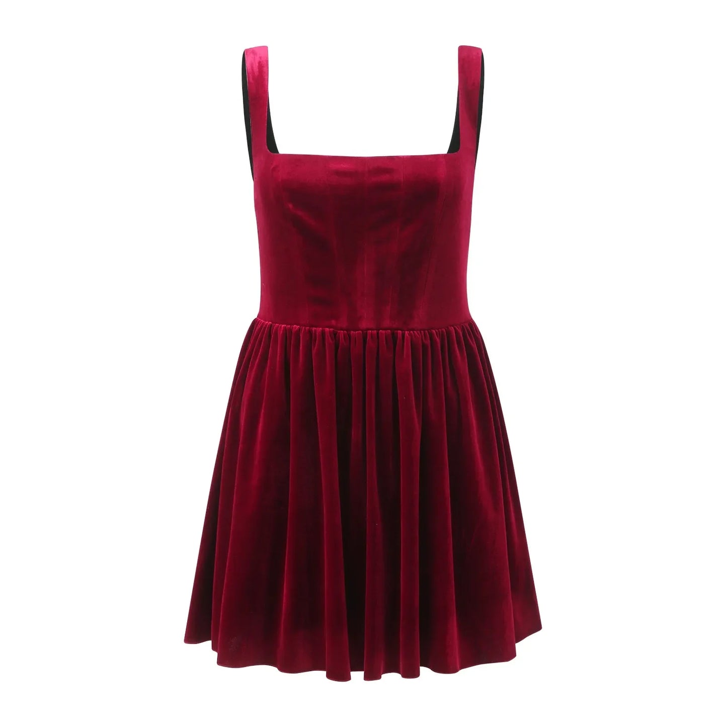 Pleated Corset Sleeveless Bodycon Velvet Mini Club Cocktail Backless Elegant Evening Dress