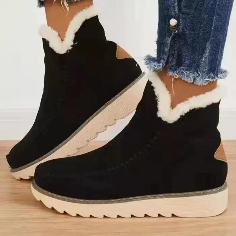 Snow Boots Winter Fashion Casual Warm Shoes for Slip on Lady Comfort Female Ankle Boot Footwear Botas De Mujer