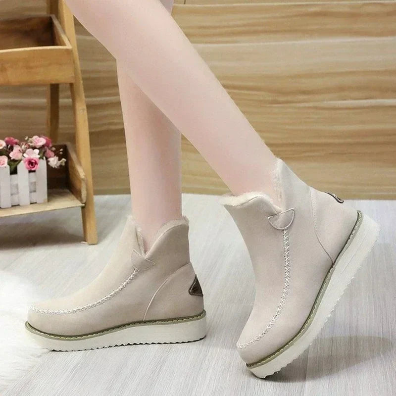 Snow Boots Winter Fashion Casual Warm Shoes for Slip on Lady Comfort Female Ankle Boot Footwear Botas De Mujer