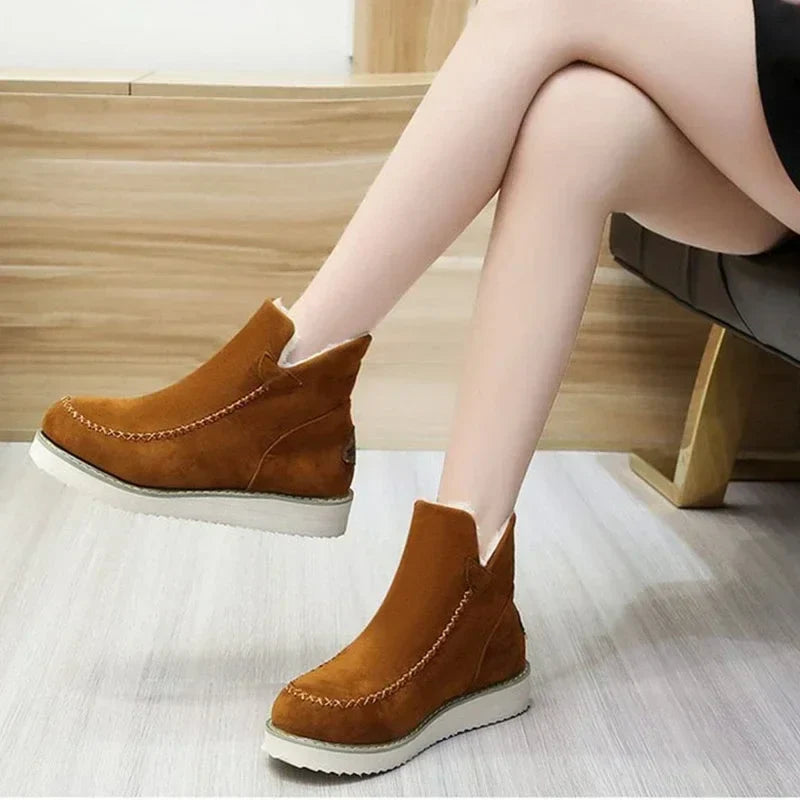 Snow Boots Winter Fashion Casual Warm Shoes for Slip on Lady Comfort Female Ankle Boot Footwear Botas De Mujer