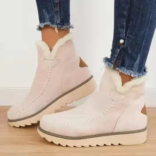 Snow Boots Winter Fashion Casual Warm Shoes for Slip on Lady Comfort Female Ankle Boot Footwear Botas De Mujer