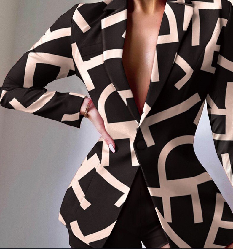 Colorful Long Sleeve Blazer