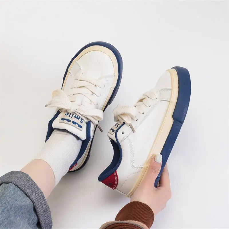 Summer Autumn Thick Soled Raised Canvas Shoes Breathable Versatile Student Sport Flats Sneakers Outdoor Trainers Footwear