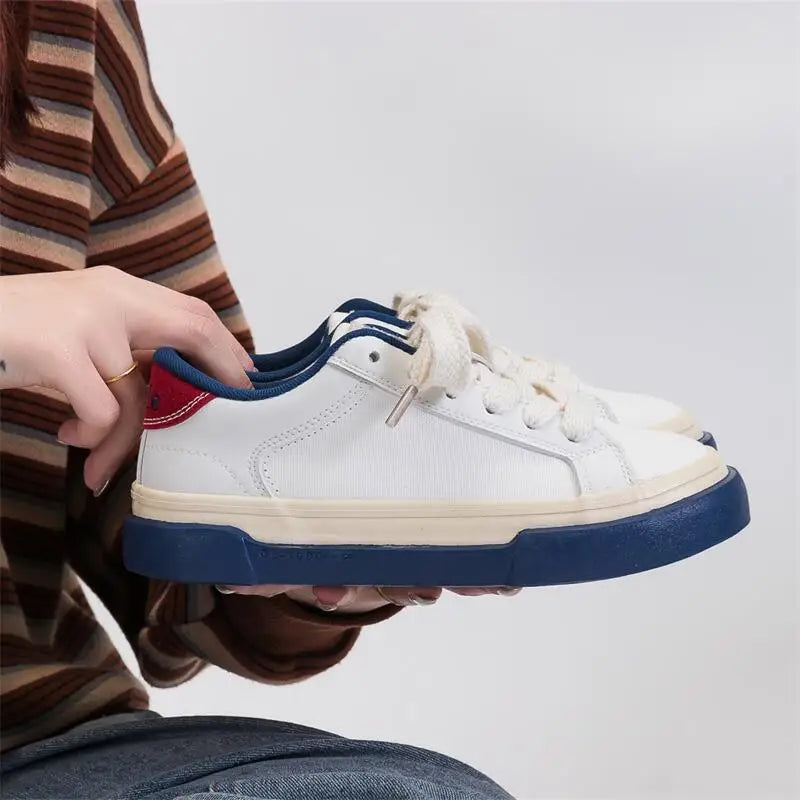 Summer Autumn Thick Soled Raised Canvas Shoes Breathable Versatile Student Sport Flats Sneakers Outdoor Trainers Footwear