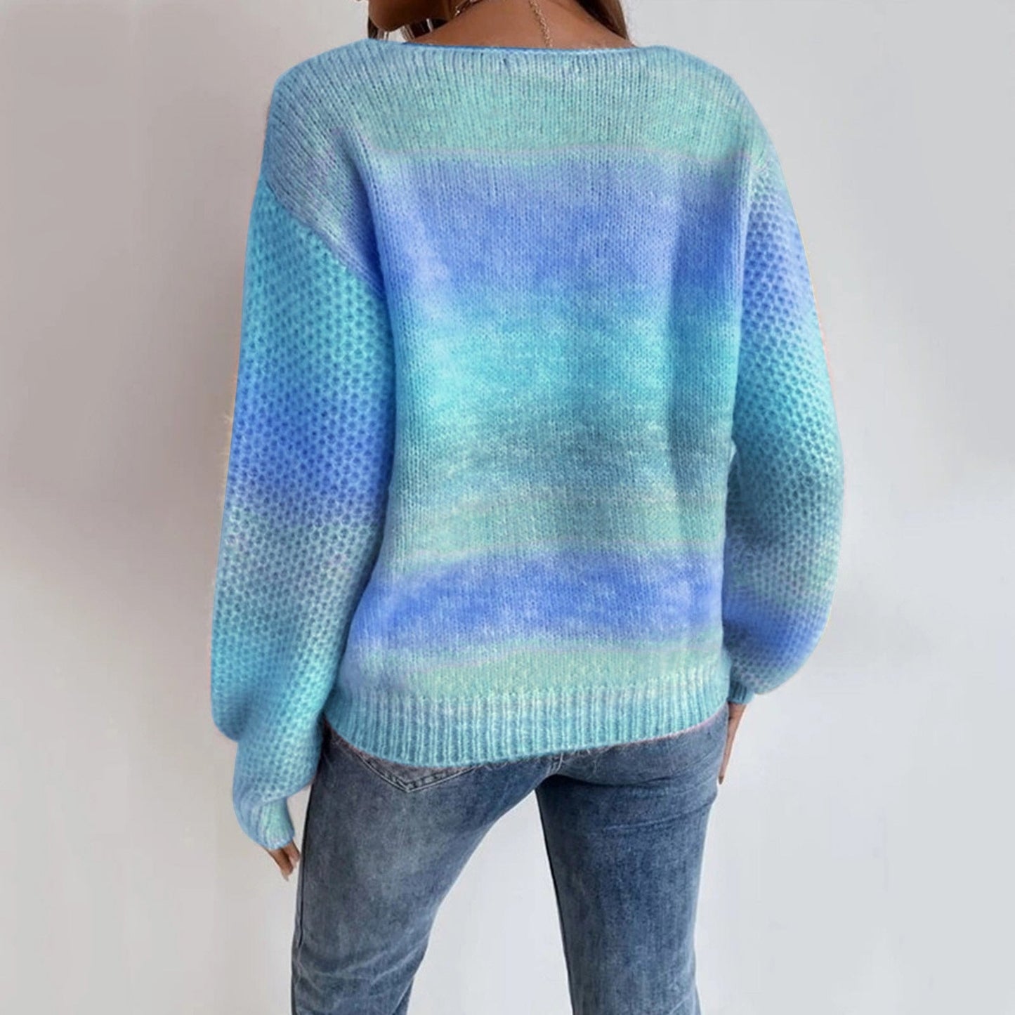 Rainbow Oversized Warm Sweater