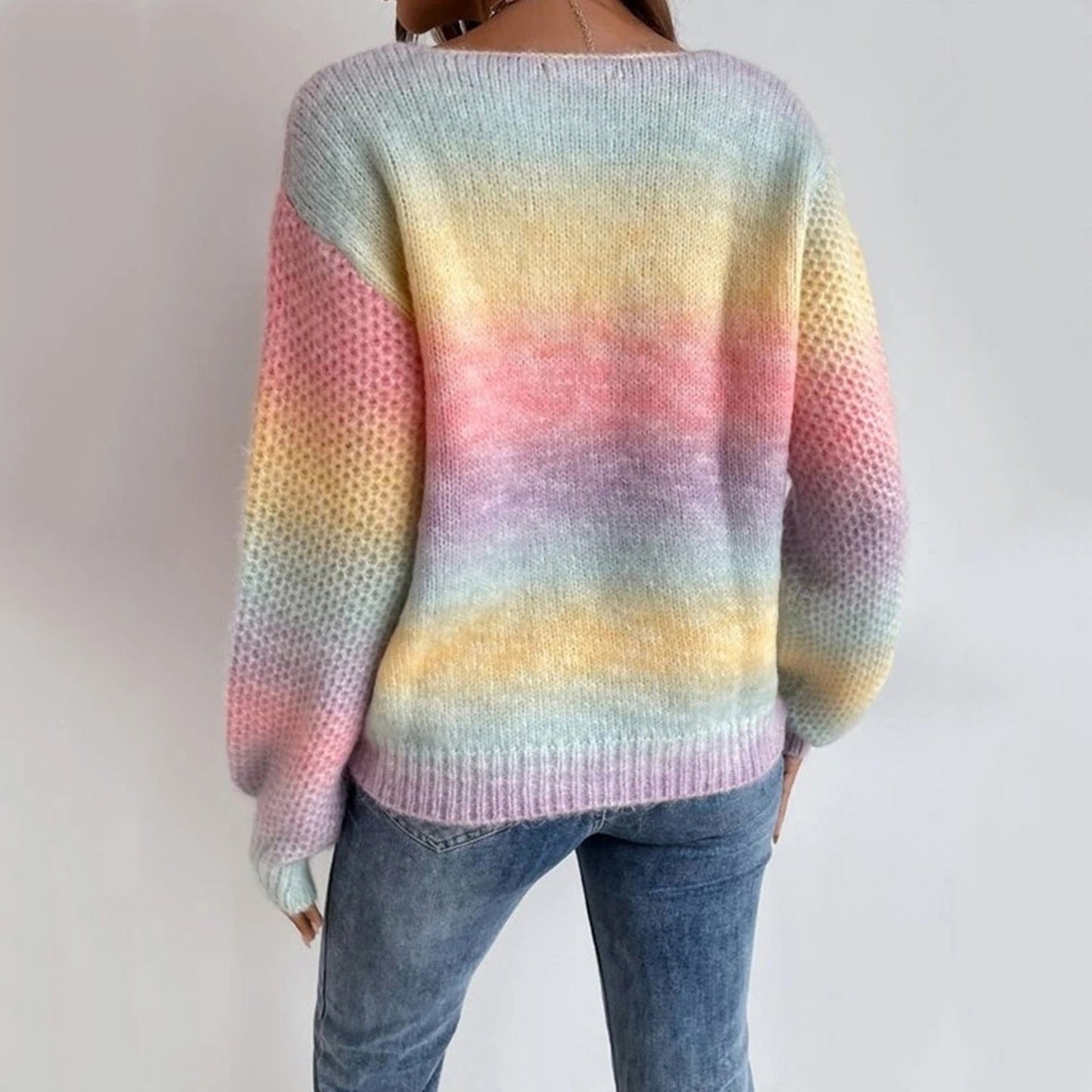 Rainbow Oversized Warm Sweater