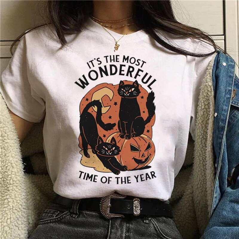 T-shirt Cartoon Witch Magic Kawaii Tshirt