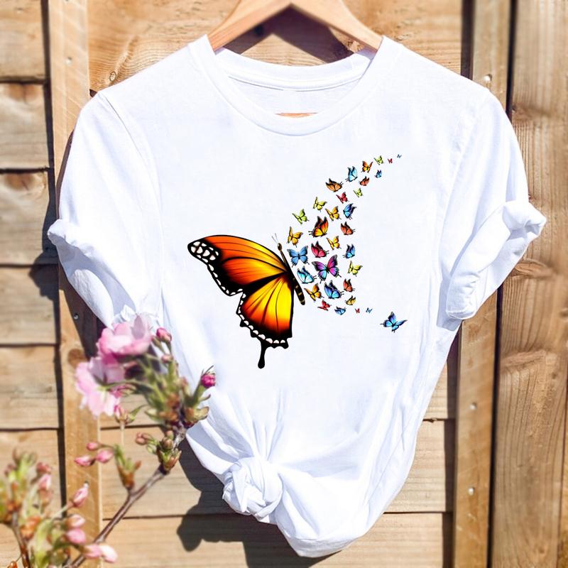 Watercolor Spring Butterfly Floral Flower Graphic
