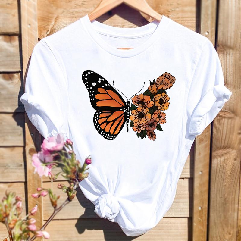 Watercolor Spring Butterfly Floral Flower Graphic