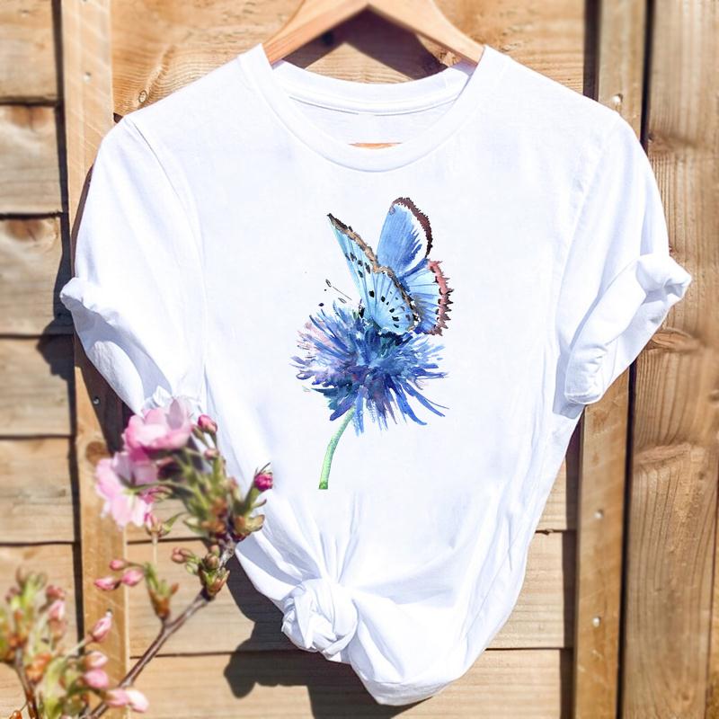Watercolor Spring Butterfly Floral Flower Graphic