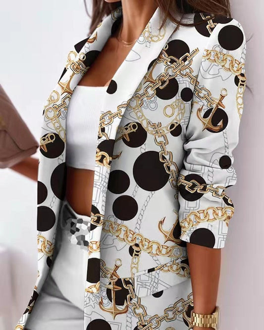 Red Black Elegant Fashion Blazers