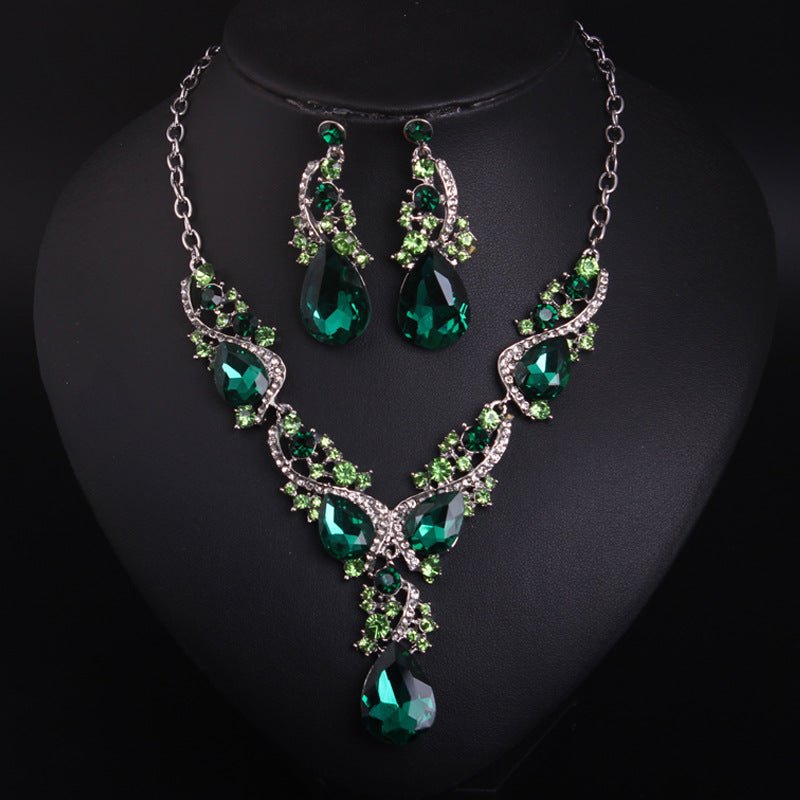 Women's Crystal Wedding Jewelry Sets Necklace