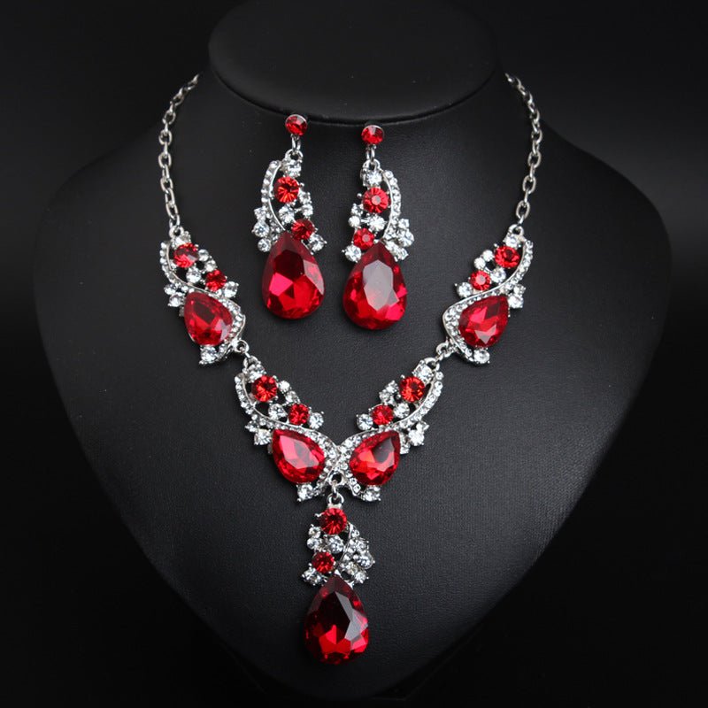Women's Crystal Wedding Jewelry Sets Necklace