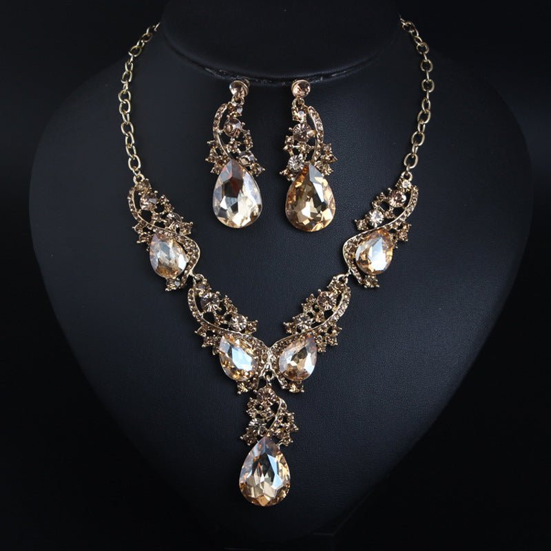Women's Crystal Wedding Jewelry Sets Necklace