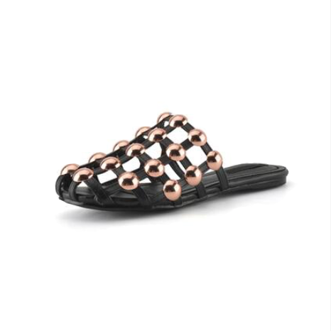 Xena Metal Studs Cage Slippers - 4 Colors