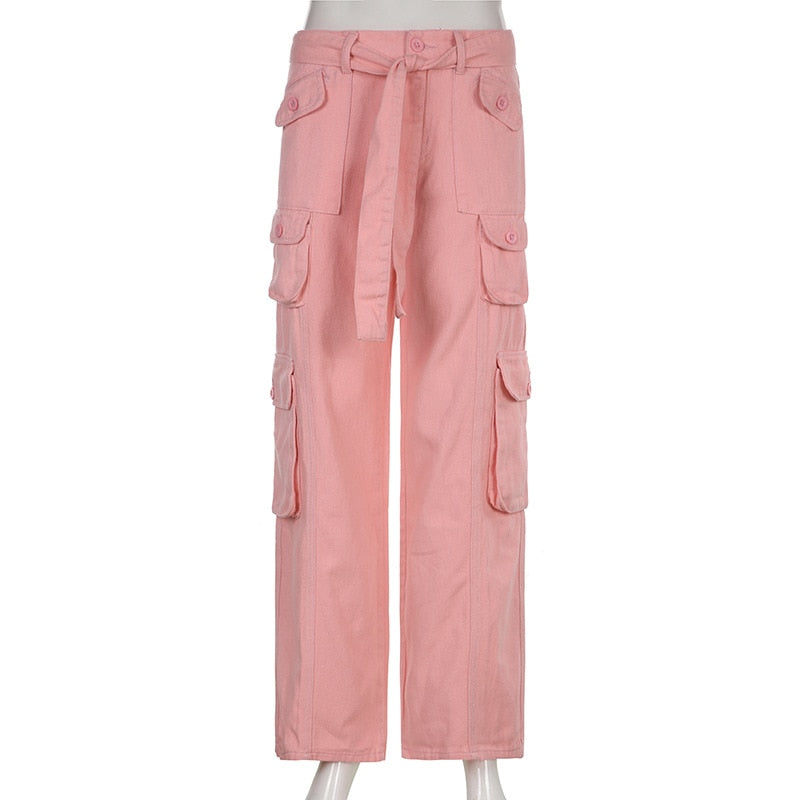 Y2K Jeans Low Rise Trousers Blue Vintage Gothic Print Baggy Casual Wide Leg Denim Aesthetic