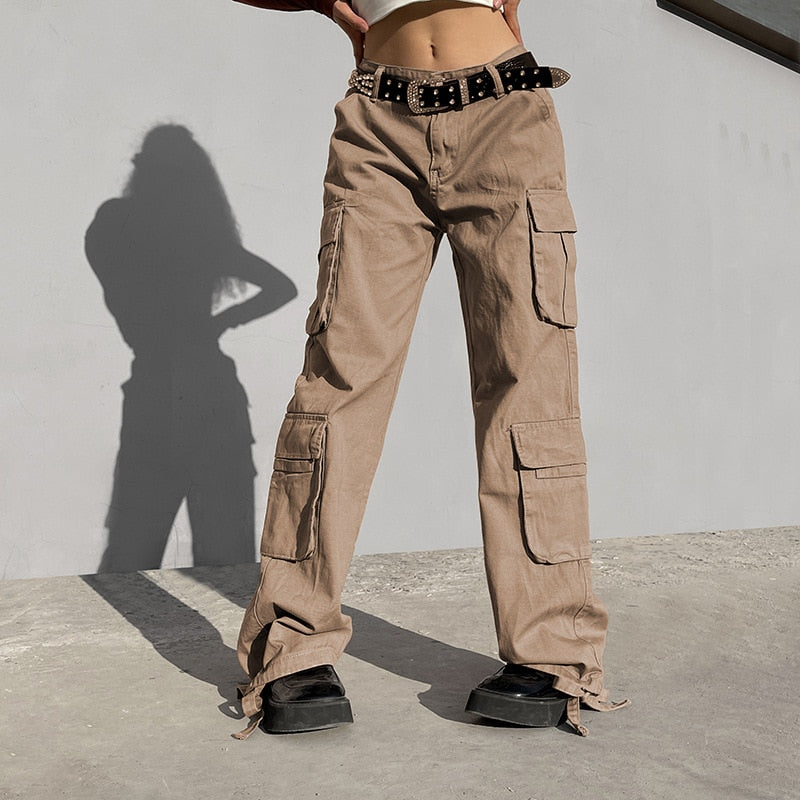 Y2K Jeans Low Rise Trousers Blue Vintage Gothic Print Baggy Casual Wide Leg Denim Aesthetic