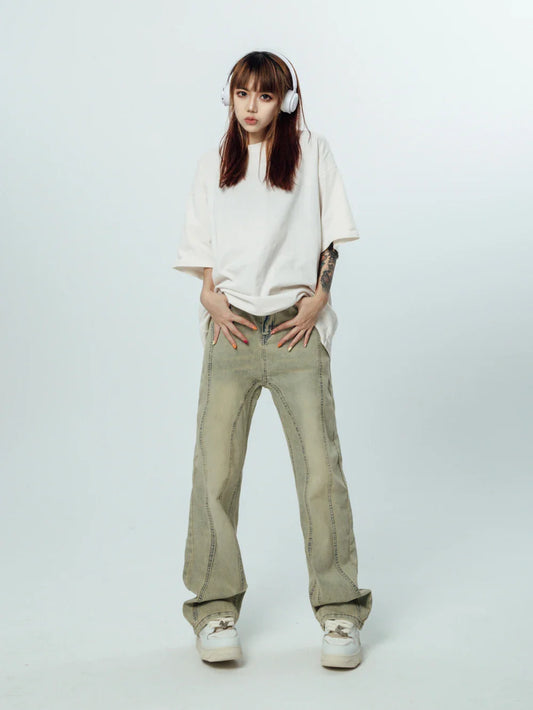 Korean Baggy Graphic Y2K Jeans