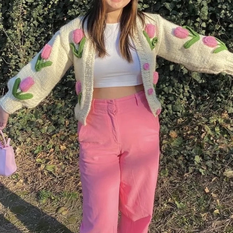 Yanna Chunky Knit Tulip Cardigans - 2 Colors