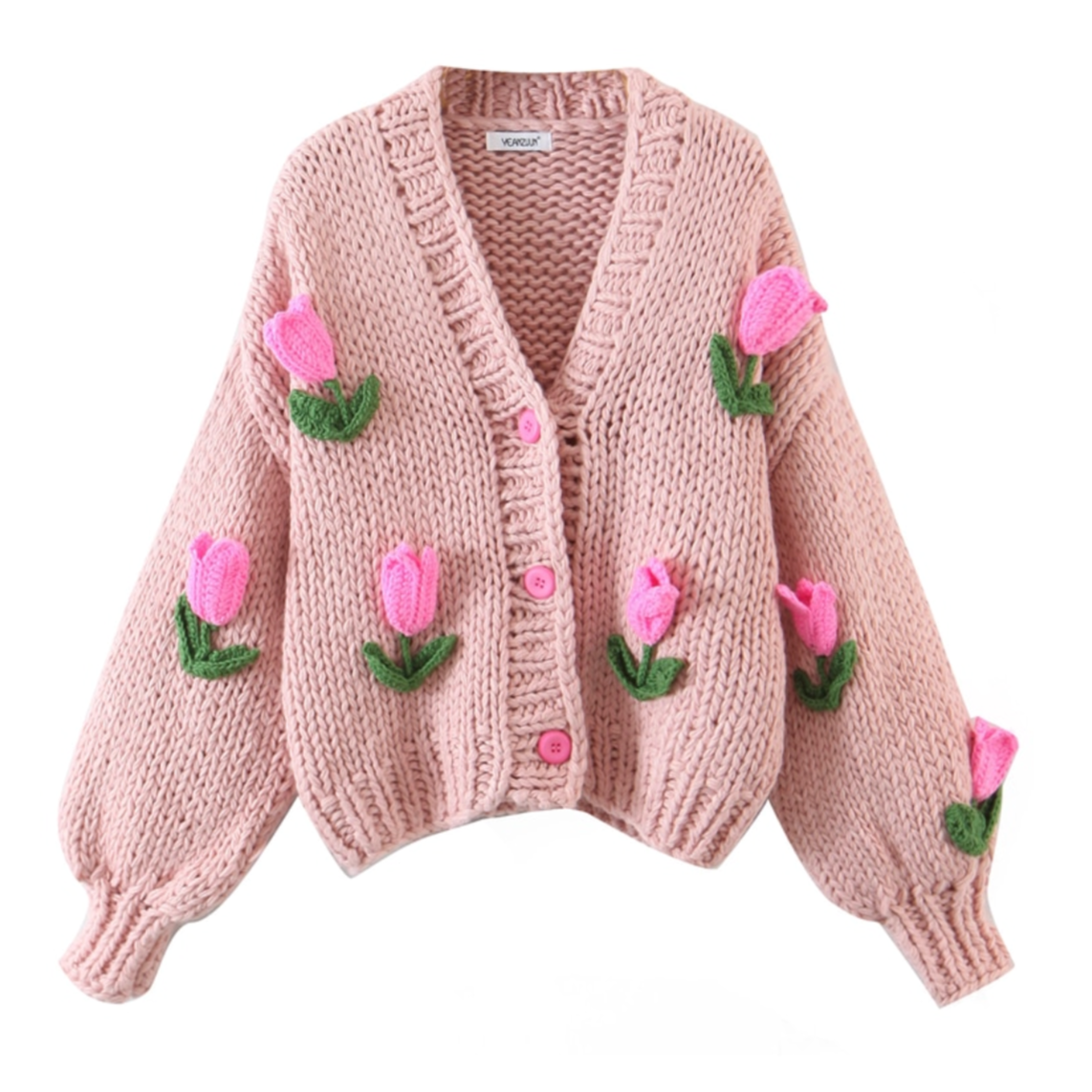 Yanna Chunky Knit Tulip Cardigans - 2 Colors
