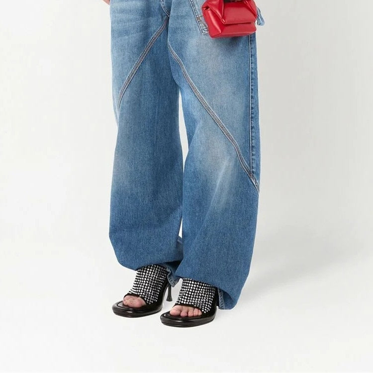 Yareli Color Contrast Pipe Edge Mule Sandals