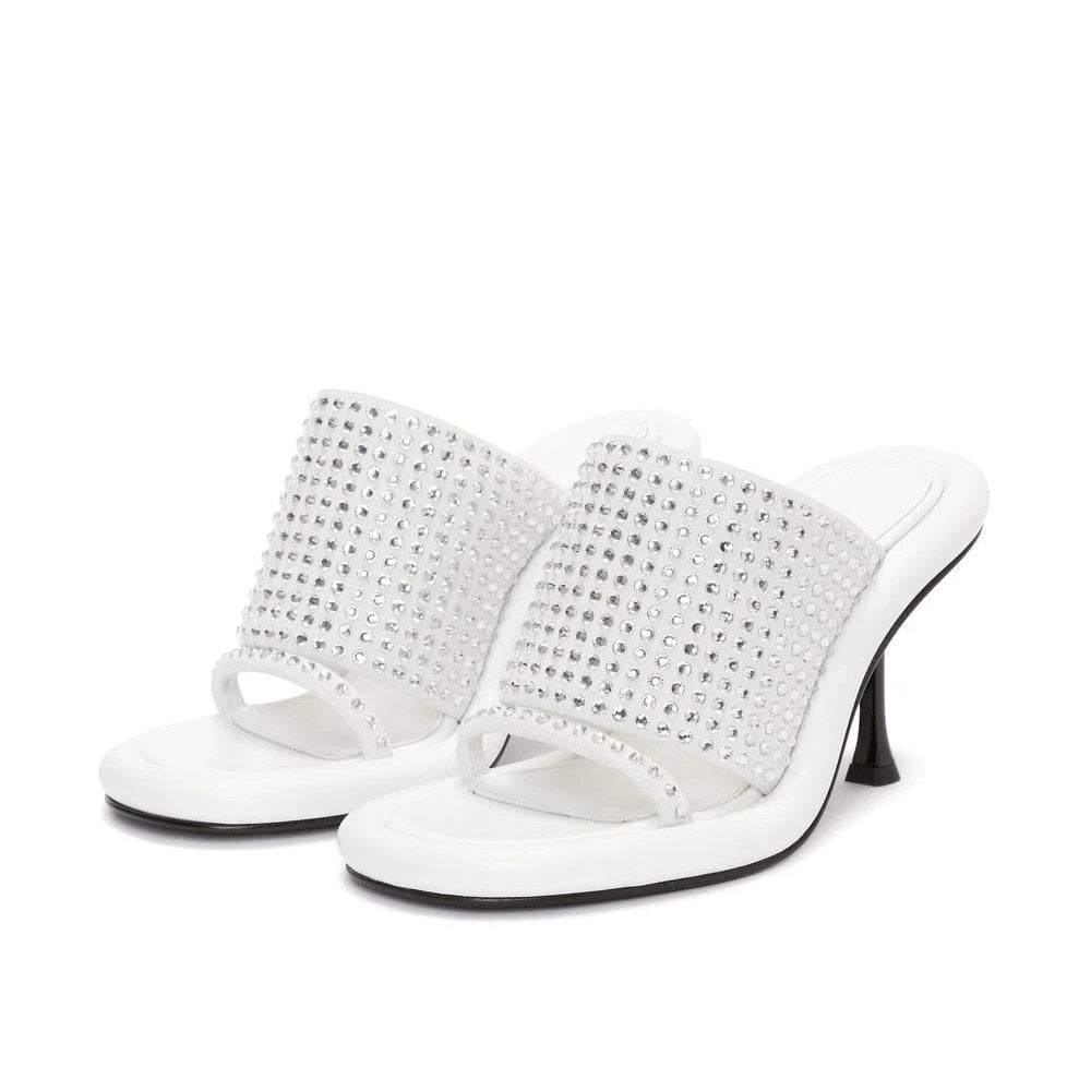 Yareli Color Contrast Pipe Edge Mule Sandals