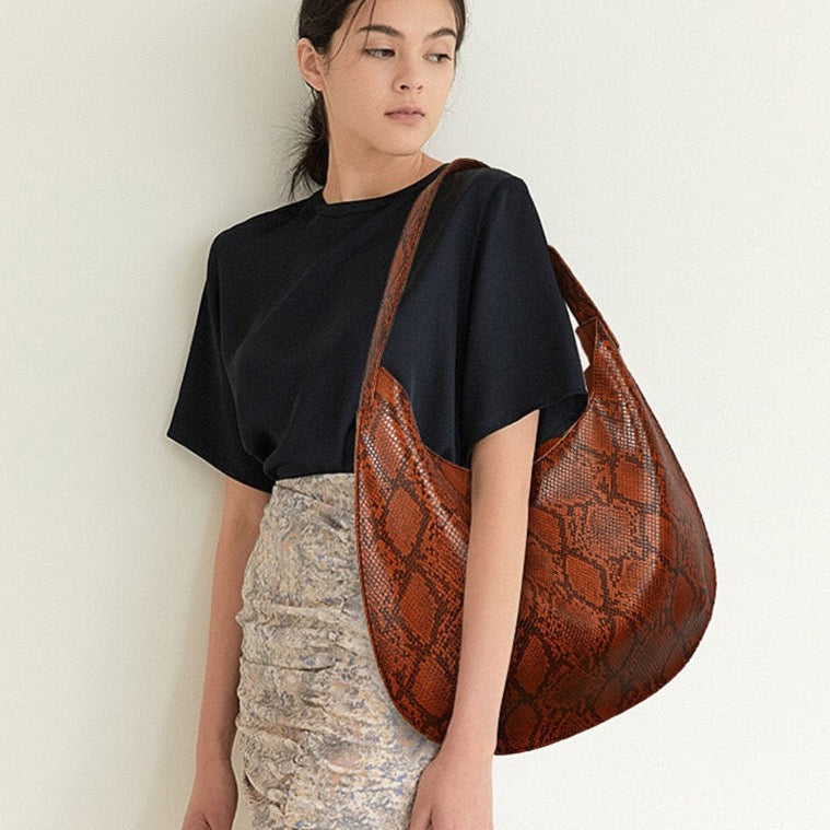 Yasika Serpentine Prints Hobo Bags - 6 Colors
