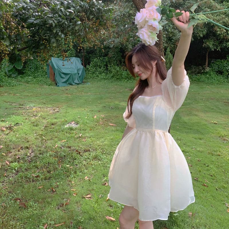 Yellow Elegant Princess Dress