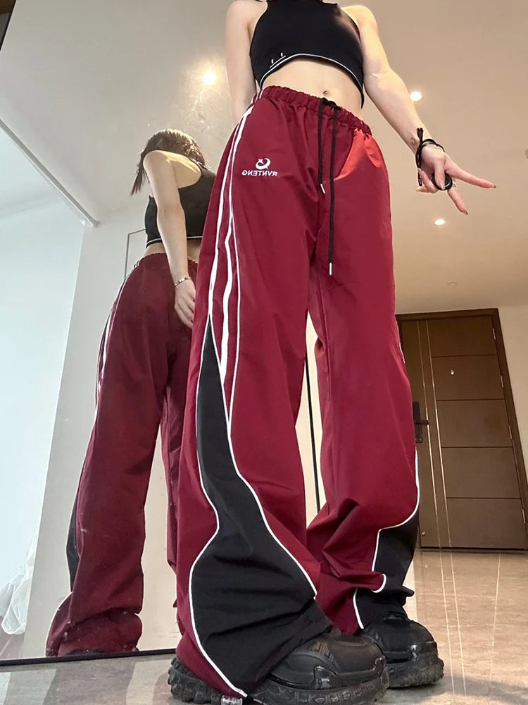 Women's  Vintage Harajuku Hip Hop Streetwear  High Waist Sweatpants