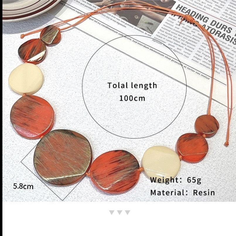 Zurah Colorful Circle Tribal Bib Necklaces - 6 Colors