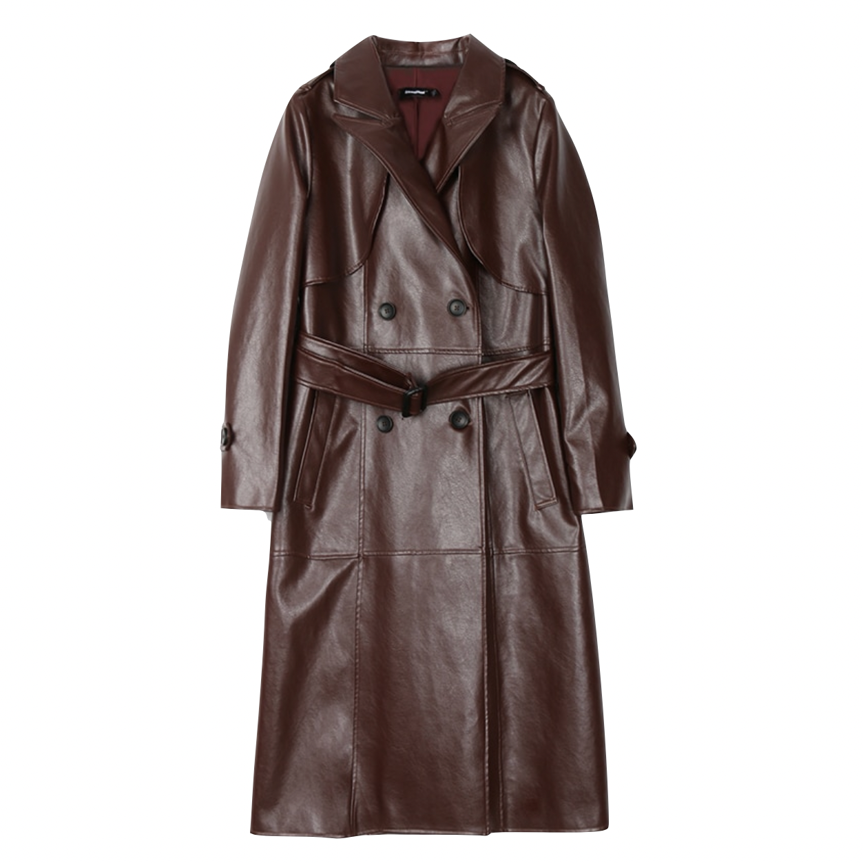 Zuri Faux Leather Trench Coat - 2 Colors