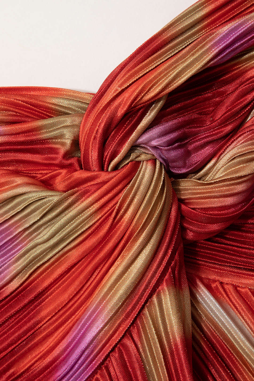 Vintage Abstract Print Plisse Strapless Slim Maxi Dress