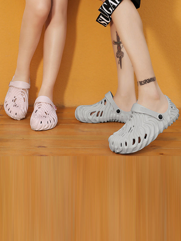 Hollow Round-Toe Slippers Crocs