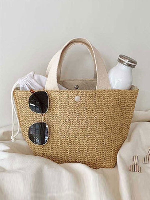 Split-Joint Woven Handbags Bags Accessories Bags
