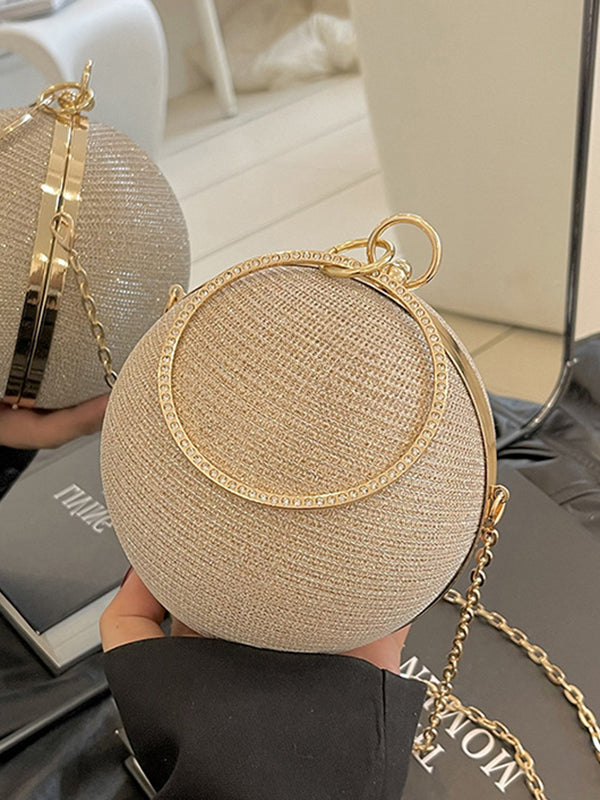 Chains Geometric Shiny Handbags Crossbody Bags Bags