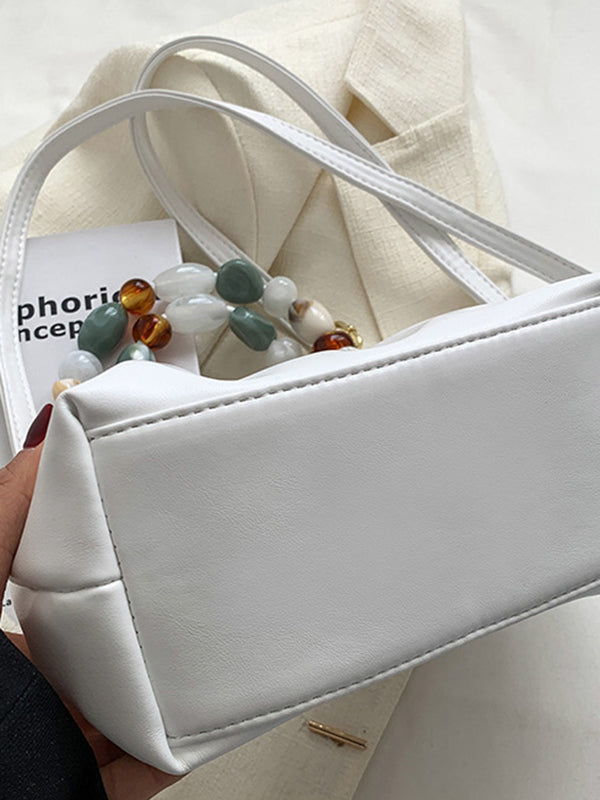 Beaded Pleated Split-Joint Handbags Shoulder Bags