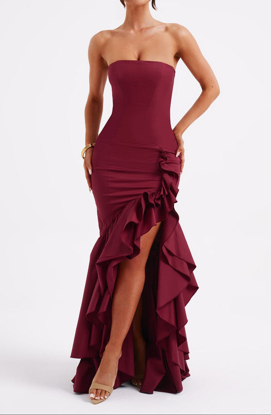 Jimena Maxi Dress - Burgundy