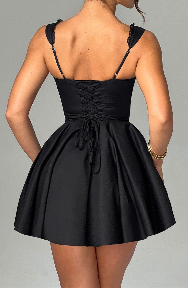 Fabiana Mini Dress - Black