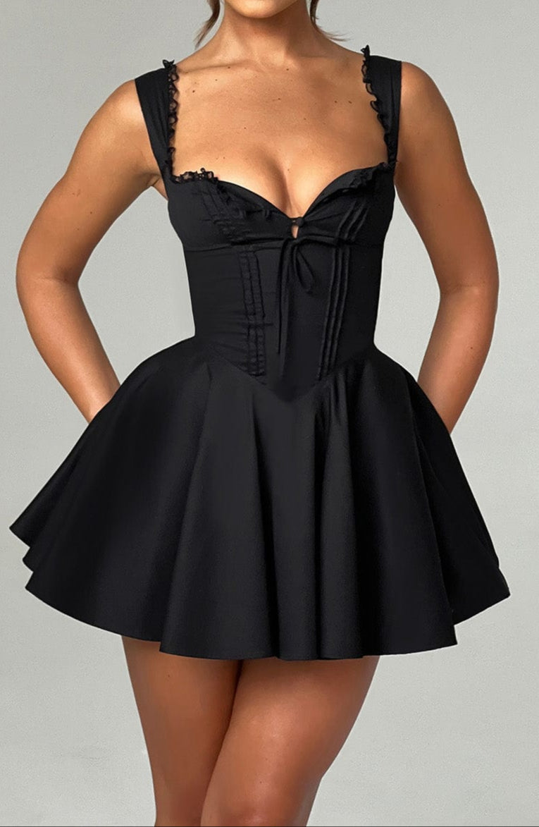 Fabiana Mini Dress - Black