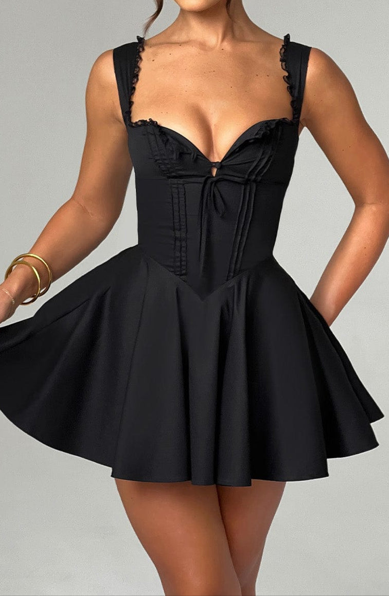 Fabiana Mini Dress - Black