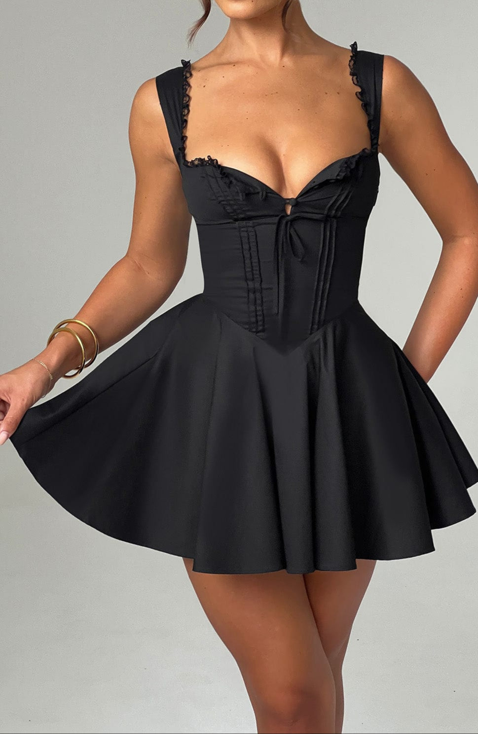 Fabiana Mini Dress - Black