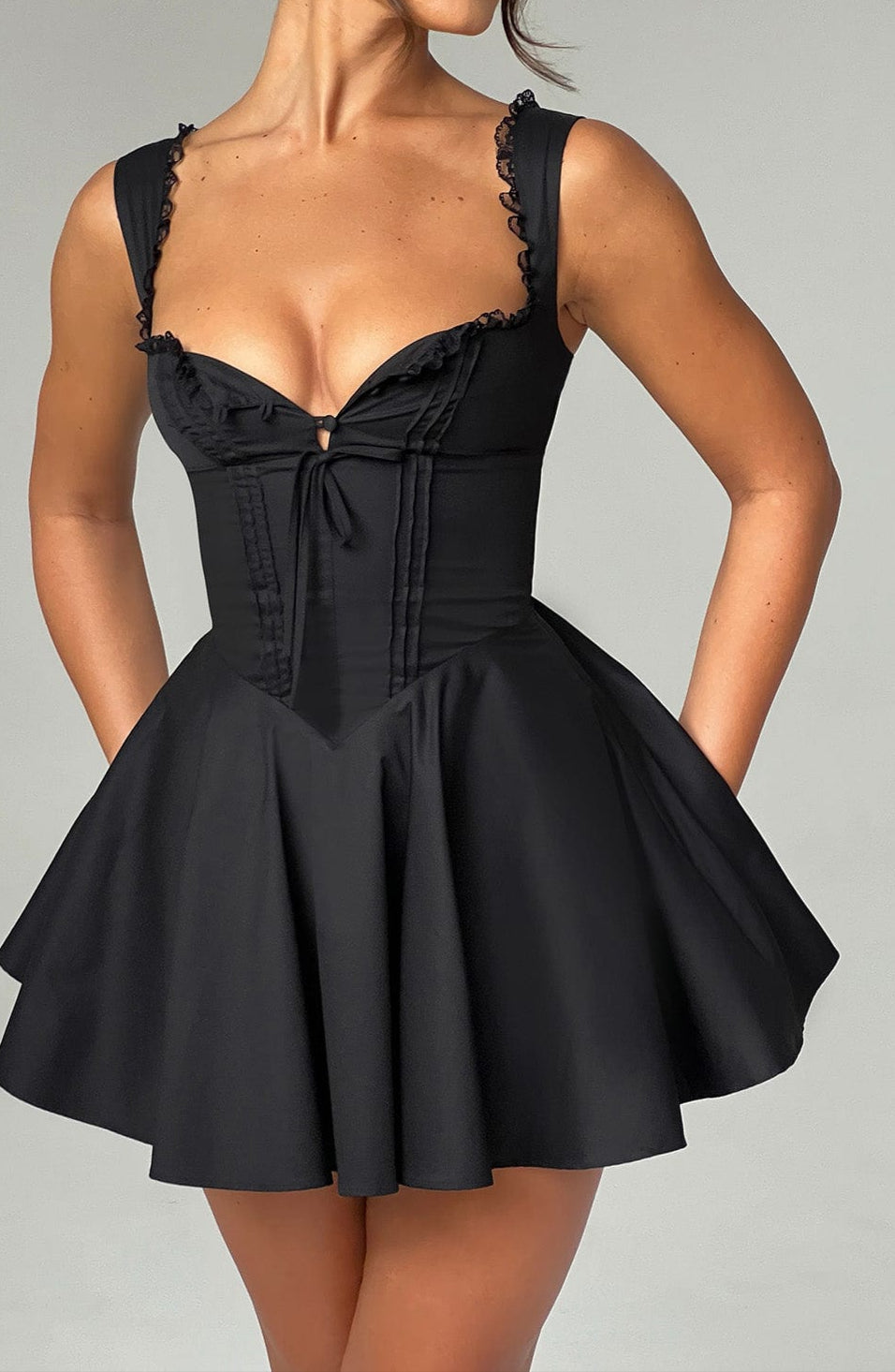 Fabiana Mini Dress - Black