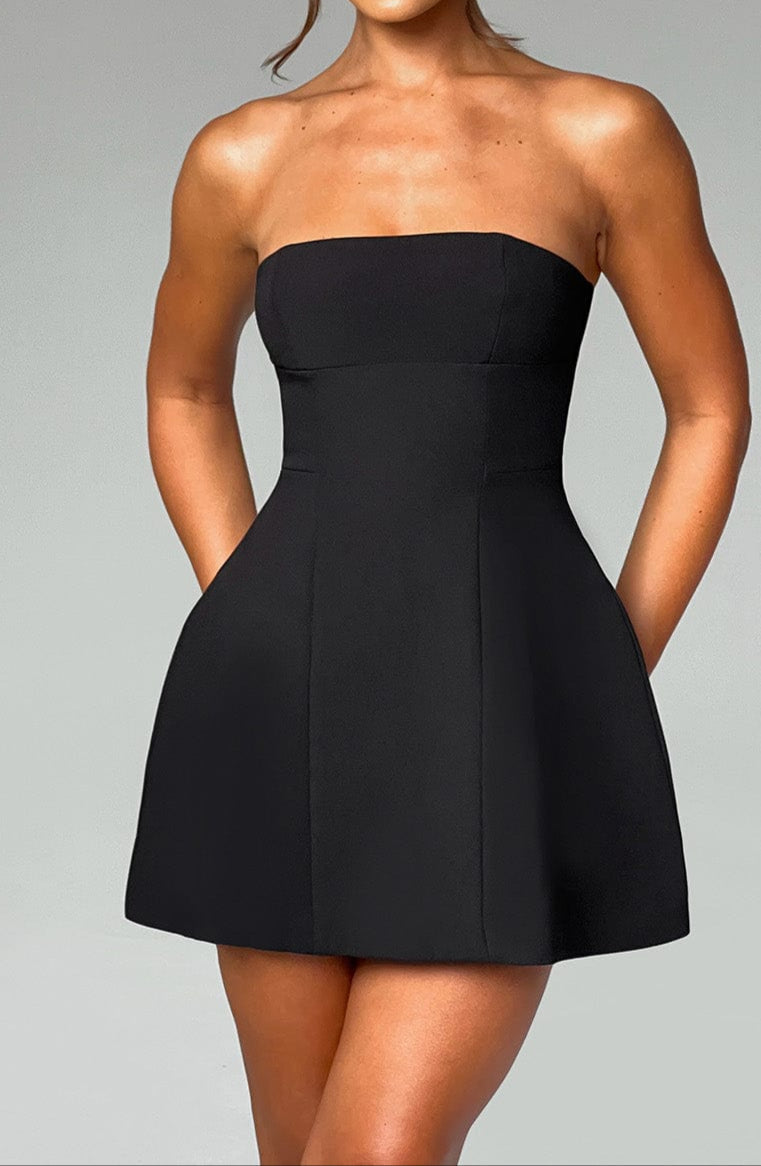 Jazmín Mini Dress - Black