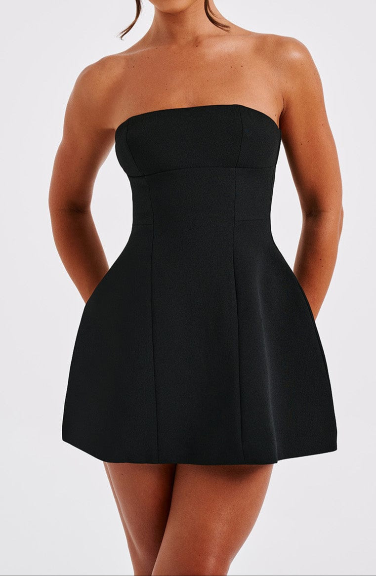 Jazmín Mini Dress - Black