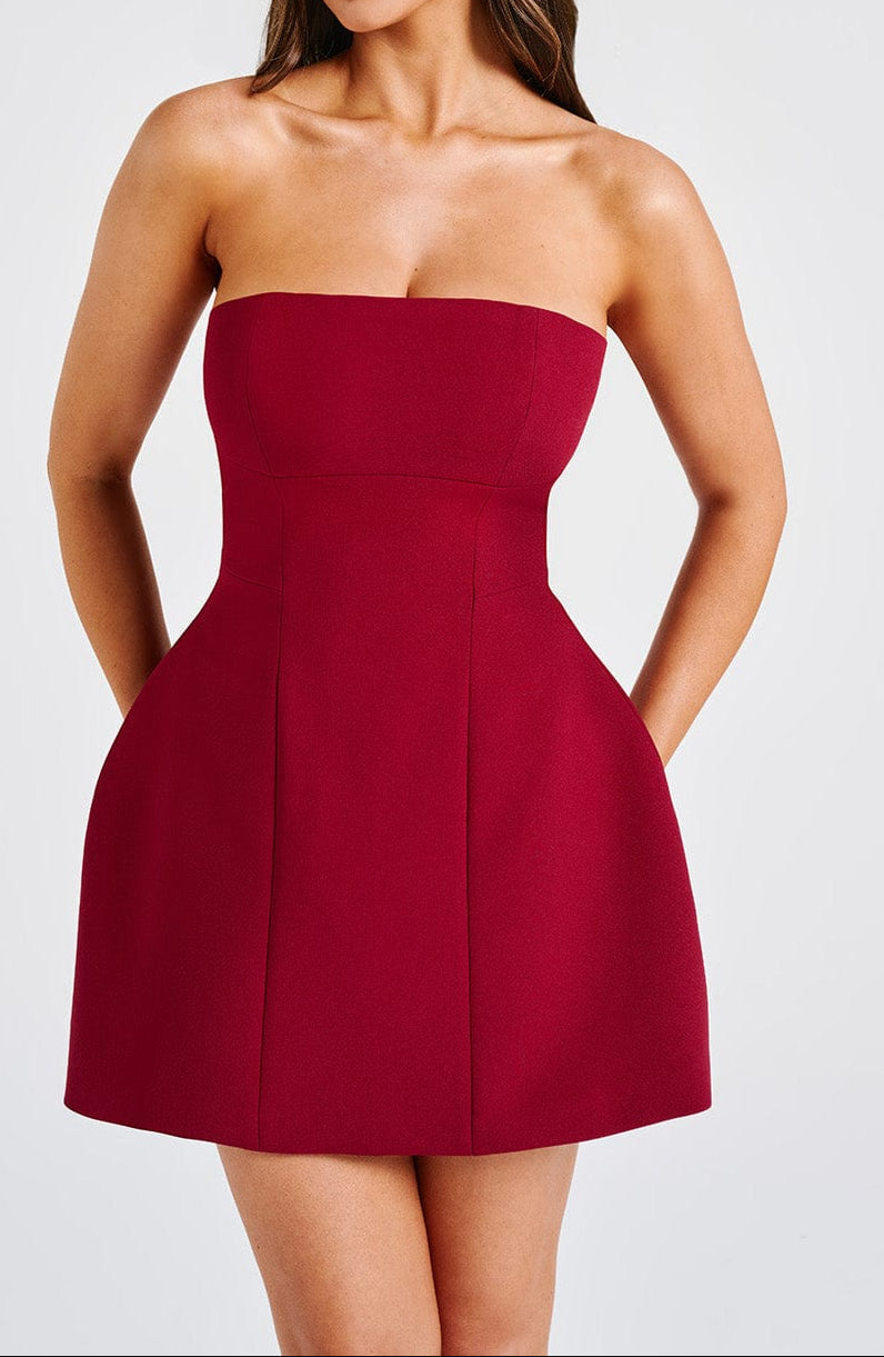 Donna Mini Dress - Wine